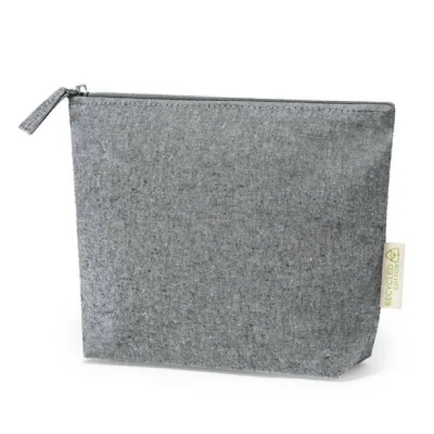 Recycled cotton cosmetic bag Crna
