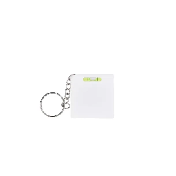 Keyring, measuring tape 1m and spirit level Bijela