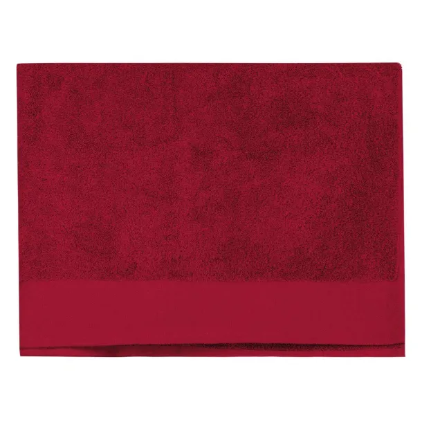  ORGANIC BEACH TOWEL - 450 g/m² - Kariban Hibiscus Red