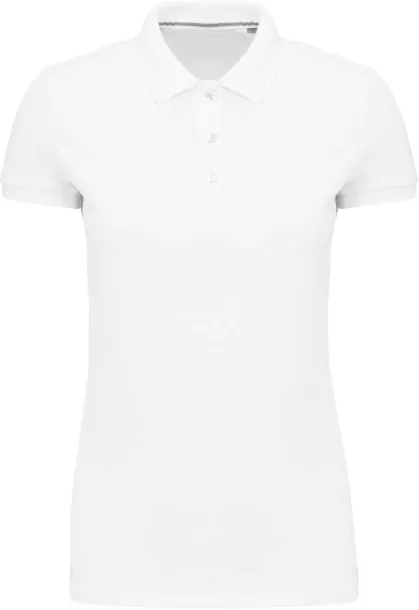  Ženska polo majica kratkih rukava, 220 g/m2 - Kariban Bijela