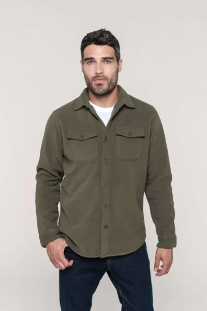  SHERPA-LINED FLEECE OVERSHIRT - Kariban Navy Storm Grey