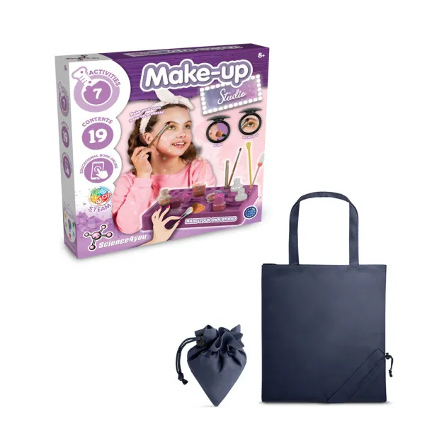 Makeup Studio Kit II Educational kit supplied with a 190T folding gift bag Navy Blue