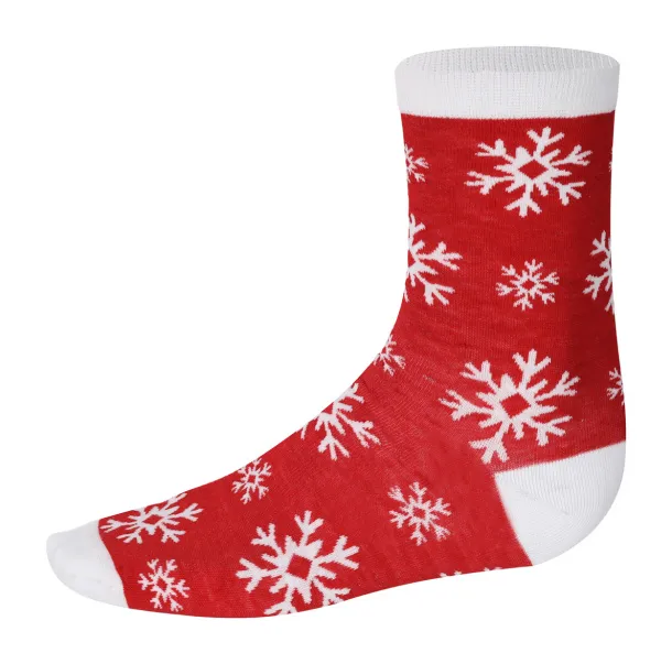 Scrubit Christmas socks Red