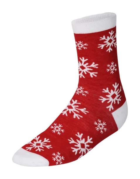 Scrubit Christmas socks Red