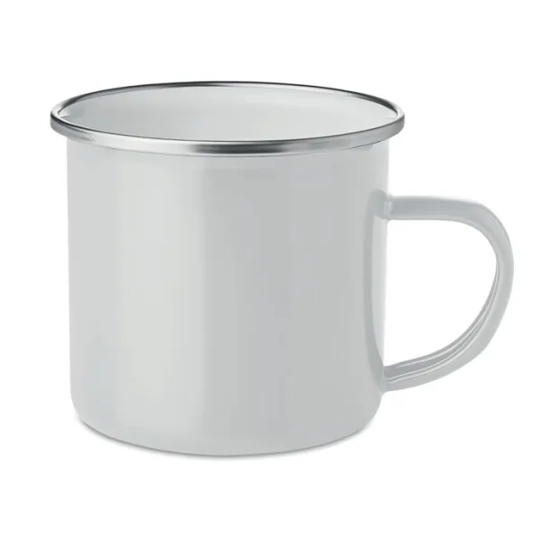 PLATEADO Sublimacijska šalica s emajliranim slojem, 350 ml Bijela