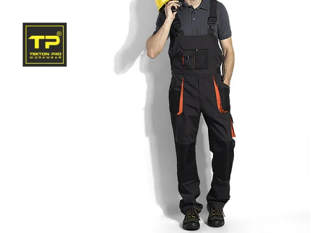 HAMMER BIB PANTS RADNI POLUKOMBINEZON - TEKTON PRO Tamnosiva