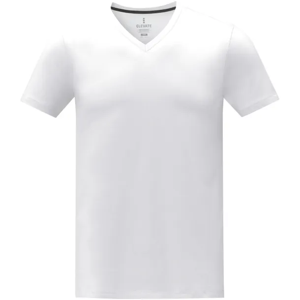 Somoto short sleeve men's V-neck t-shirt - Elevate Life White