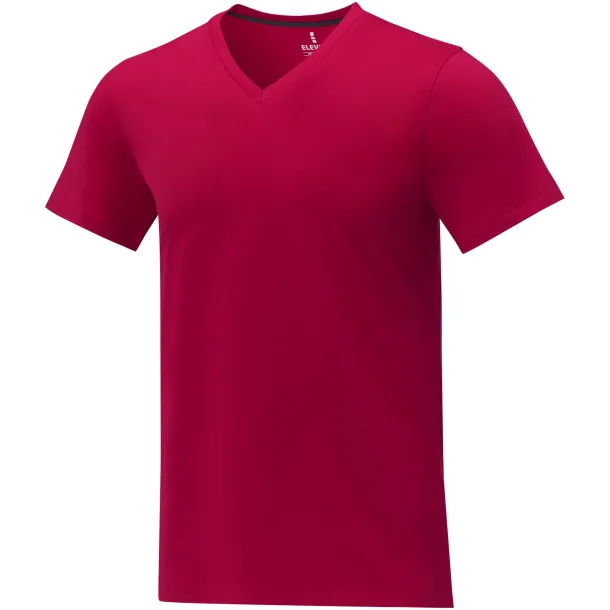 Somoto short sleeve men's V-neck t-shirt - Elevate Life Red