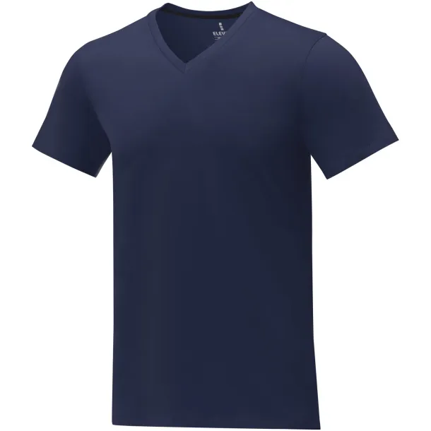 Somoto short sleeve men's V-neck t-shirt - Elevate Life Navy Blue