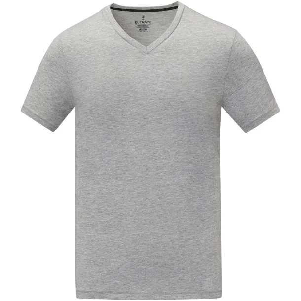 Somoto short sleeve men's V-neck t-shirt - Elevate Life Heather grey