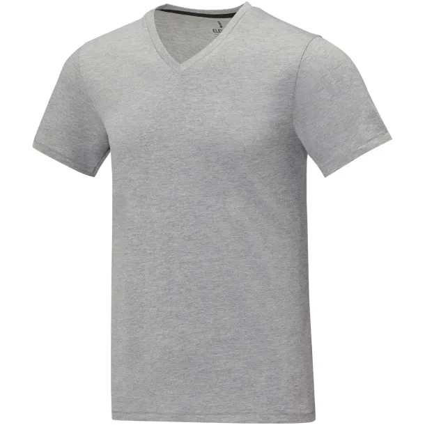 Somoto short sleeve men's V-neck t-shirt - Elevate Life Heather grey