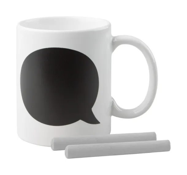 Comic chalk mug White