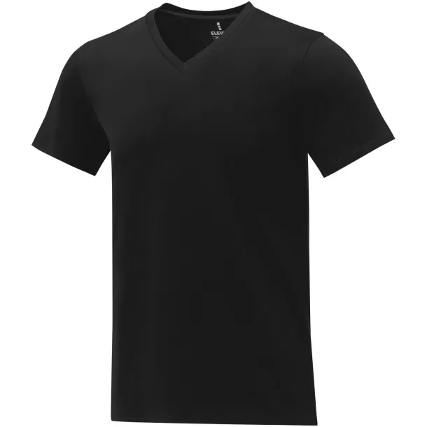 Somoto short sleeve men's V-neck t-shirt - Elevate Life Solid black