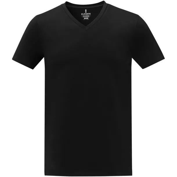 Somoto short sleeve men's V-neck t-shirt - Elevate Life Solid black