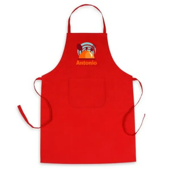  Kitchen apron red