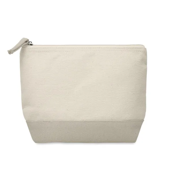 KLEUREN Bicolour cotton cosmetic bag Grey