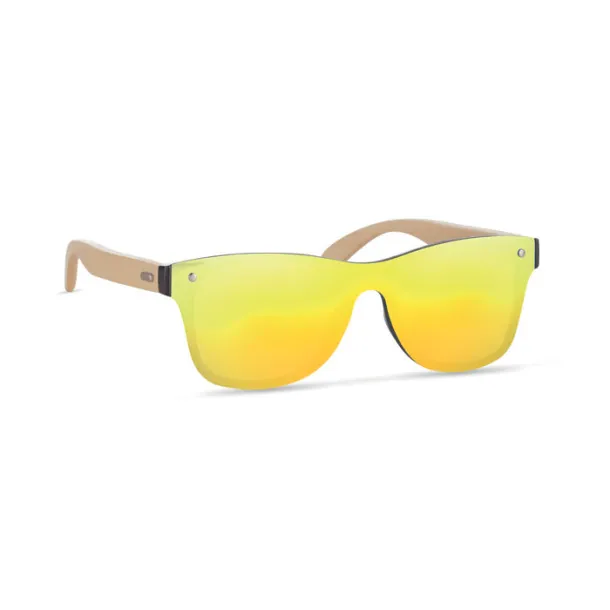 ALOHA Sunglasses with mirrored lens Yellow