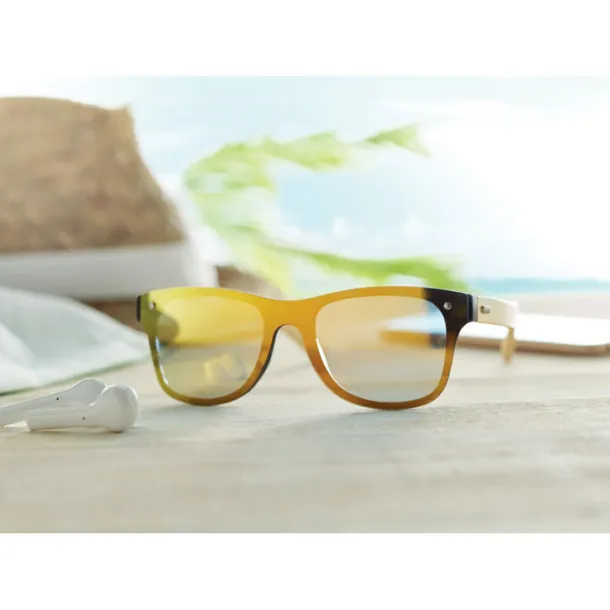 ALOHA Sunglasses with mirrored lens Yellow