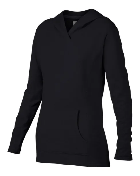  Ženska hoodica - 237 g/m² - Anvil Crna