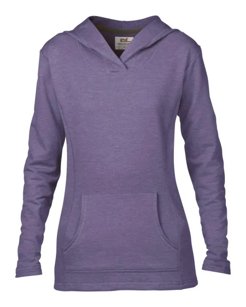  Ženska hoodica - 237 g/m² - Anvil Heather Purple