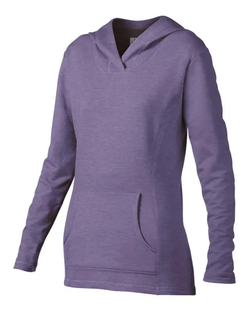  Ženska hoodica - 237 g/m² - Anvil Heather Purple