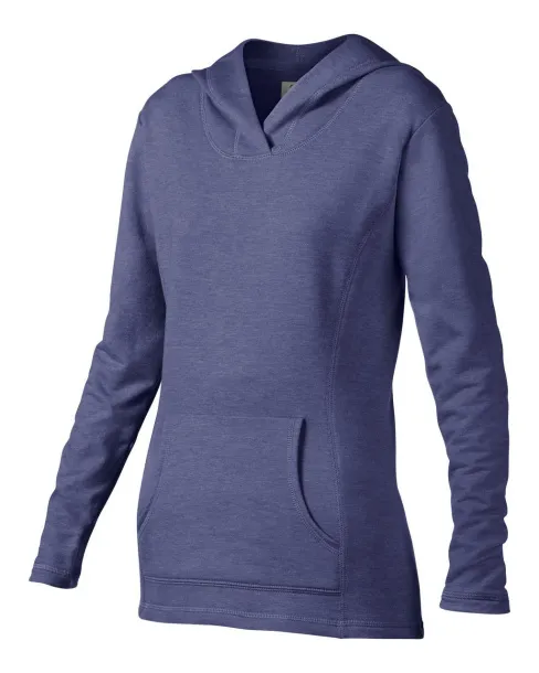  Ženska hoodica - 237 g/m² - Anvil Heather Blue