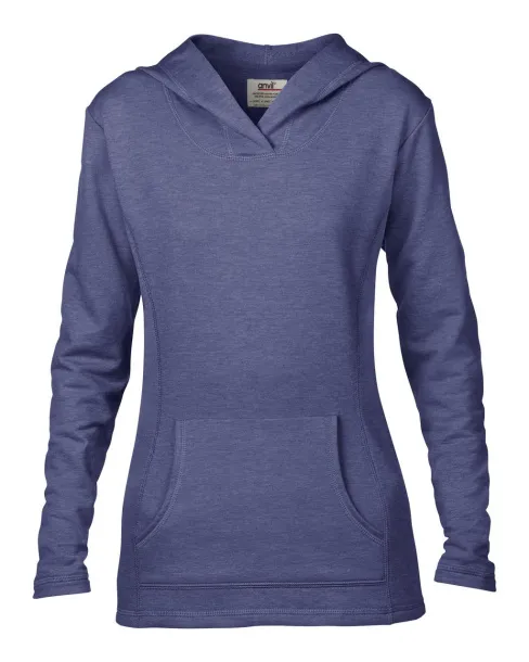  Ženska hoodica - 237 g/m² - Anvil Heather Blue