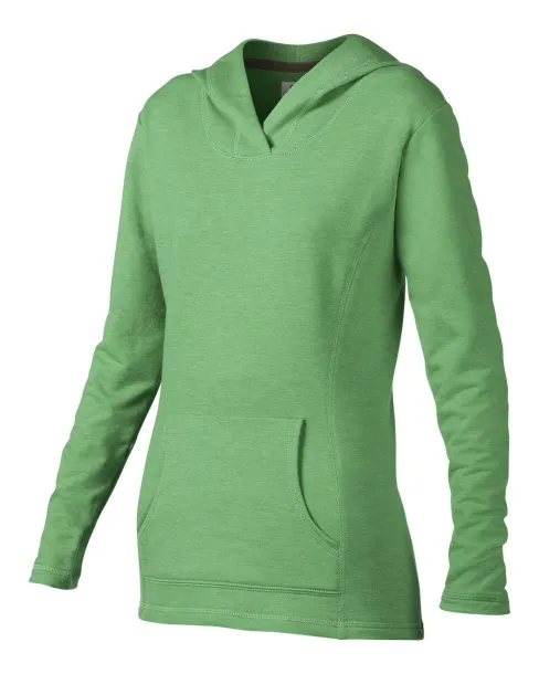  Ženska hoodica - 237 g/m² - Anvil Heather Green