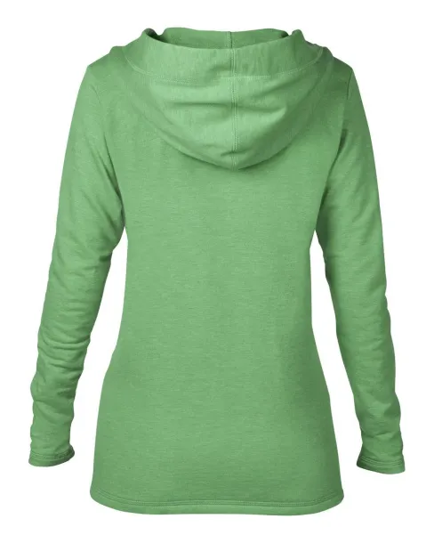  Ženska hoodica - 237 g/m² - Anvil Heather Green