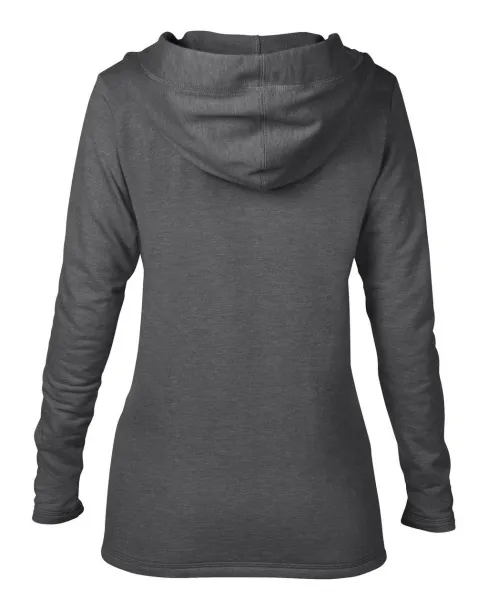 WOMEN’S HOODED FRENCH TERRY - Anvil Dark Heather