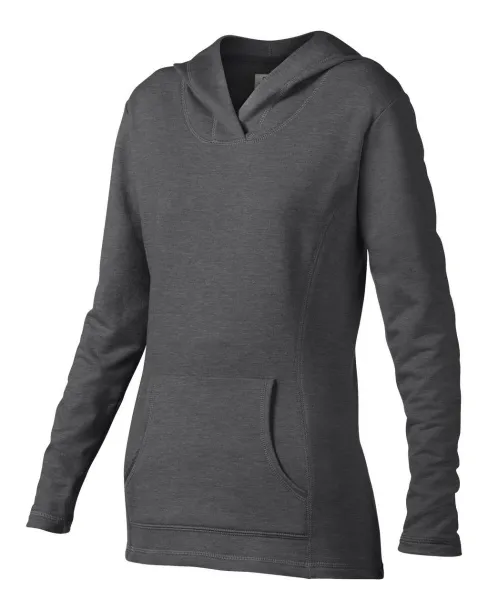  Ženska hoodica - 237 g/m² - Anvil Dark Heather