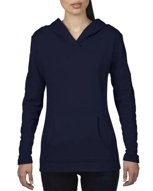  WOMEN’S HOODED FRENCH TERRY - Anvil Navy