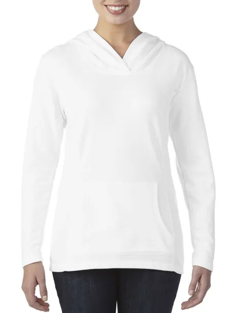  WOMEN’S HOODED FRENCH TERRY - Anvil White