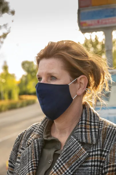  Reusable 2-ply cotton face mask - XD Collection Navy Blue 