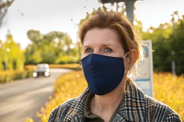  Reusable 2-ply cotton face mask - XD Collection Navy Blue 