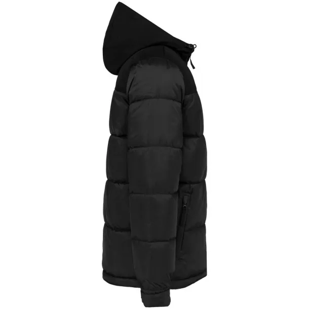 UNISEX BI-TONE PADDED JACKET WITH HOOD - Kariban Black