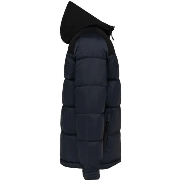 UNISEX BI-TONE PADDED JACKET WITH HOOD - Kariban Navy Black
