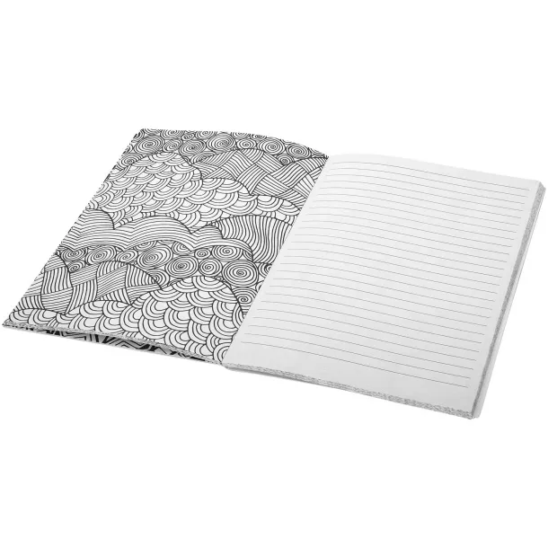 Doodle A5 bilježnica s bojankom Bijela