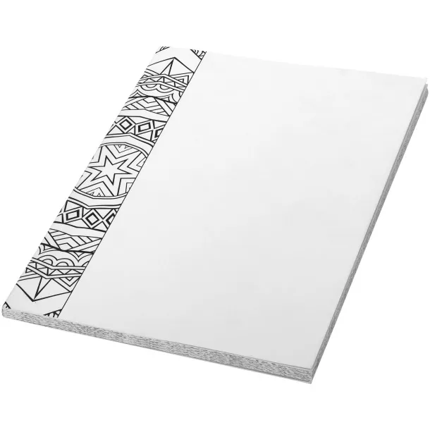 Doodle A5 bilježnica s bojankom Bijela