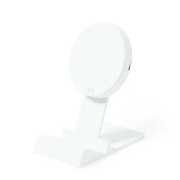  Wireless charger 15W, phone stand white