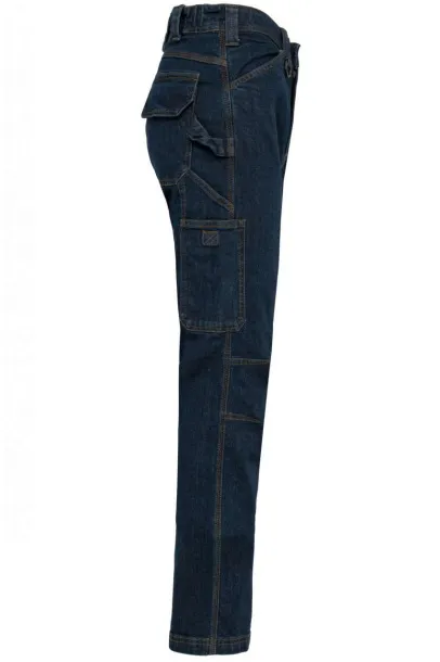  MEN'S MULTIPOCKET DENIM TROUSERS - Designed To Work Blue Rinse