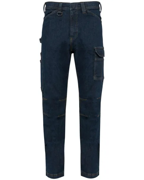  MEN'S MULTIPOCKET DENIM TROUSERS - Designed To Work Blue Rinse