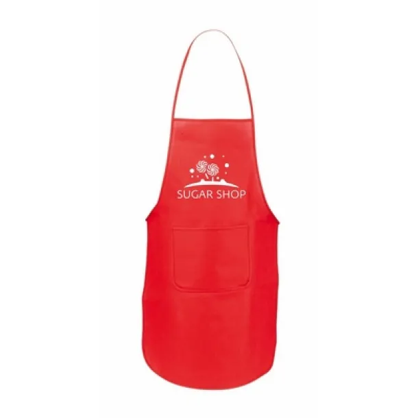  Kitchen apron red