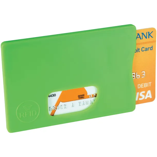 Zafe RFID credit card protector Lime