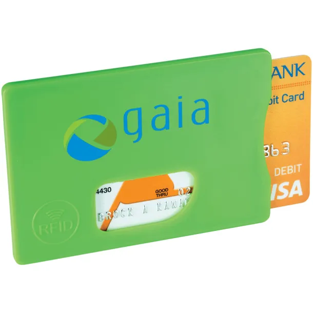 Zafe RFID credit card protector Lime