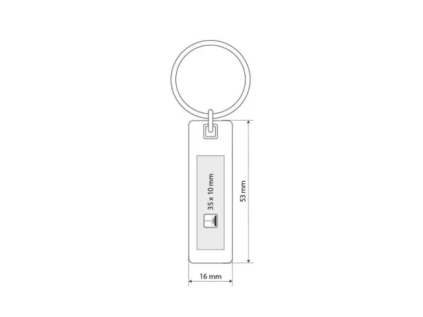 PIANO metal key holder White