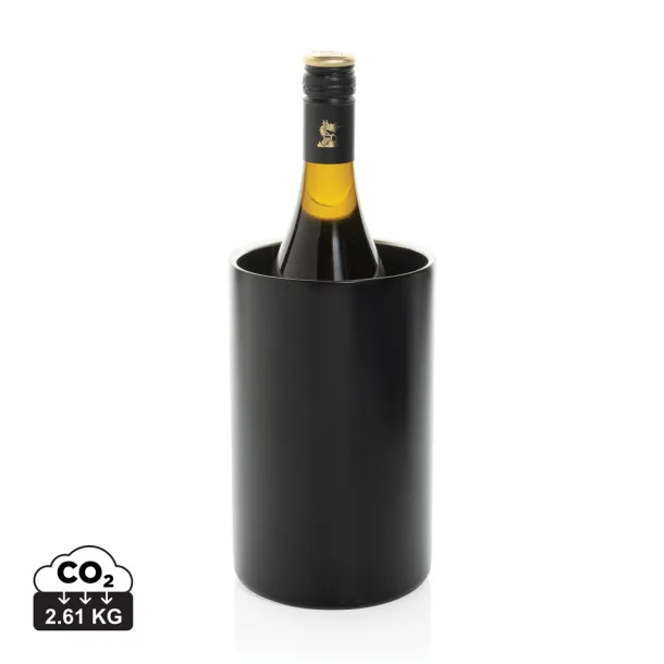 Vino RCS certified recycled stainless steel wine bucket - XD Collection Black 