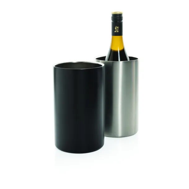 Vino RCS certified recycled stainless steel wine bucket - XD Collection Black 