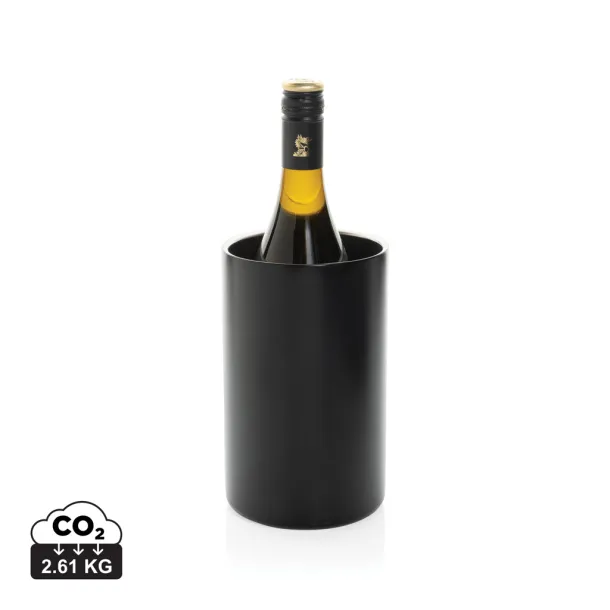 Vino RCS certified recycled stainless steel wine bucket - XD Collection Black 