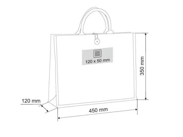 JUTA shopping bag - BRUNO Cream Bež